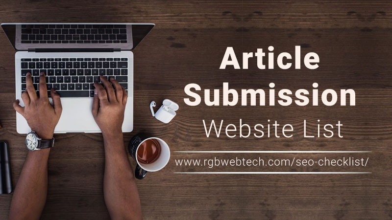 1300+ FREE Article Submission Sites List 2023