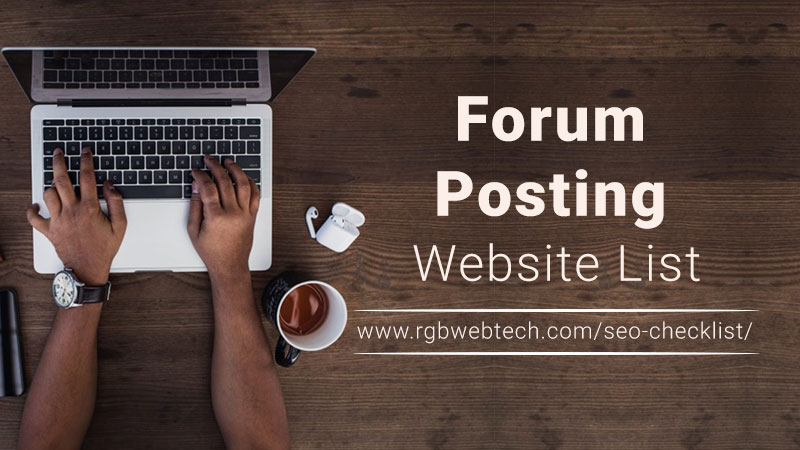 1300+ Forum Posting Site List 2023