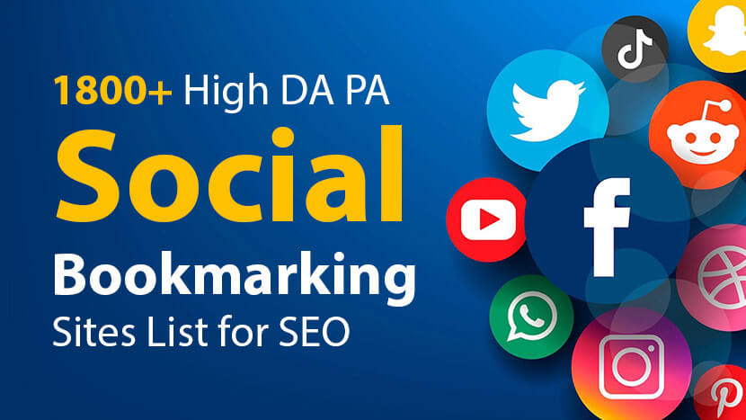 Top 1800+ Social Bookmarking Sites List 2023
