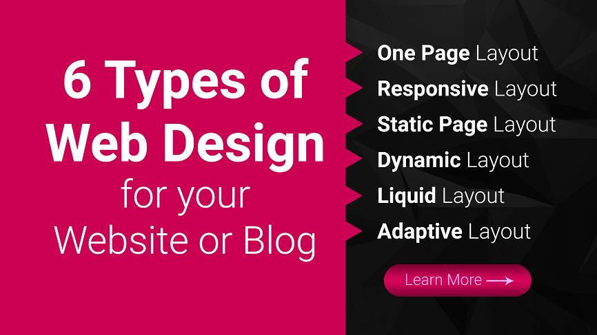 6 Types of Website Design for your Website or Blog