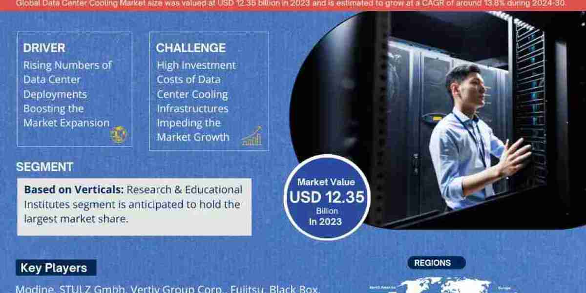 Global Data Center Cooling Market Expanding at a CAGR of 13.8% during 2024-2030