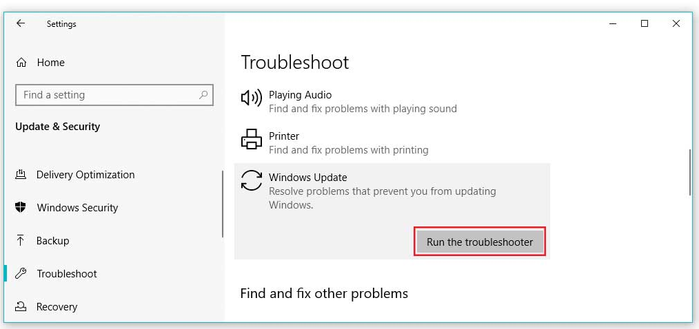 Fix: Windows update Installation Error Code 0xc19001e1