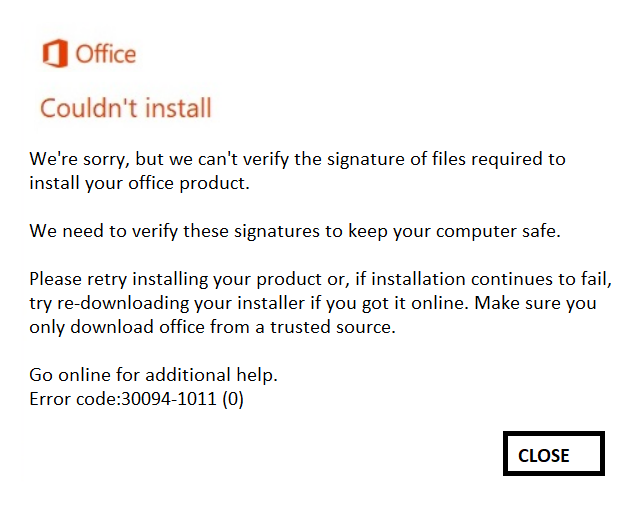 “Can’t verify the signature” Install Error in Office 2021/2019 | by Messimes | Medium