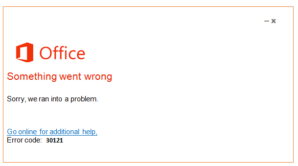 [Fixed] How to Solve Error Code 30121 In Microsoft Office 365/2019/2021 | by Messimes | Medium