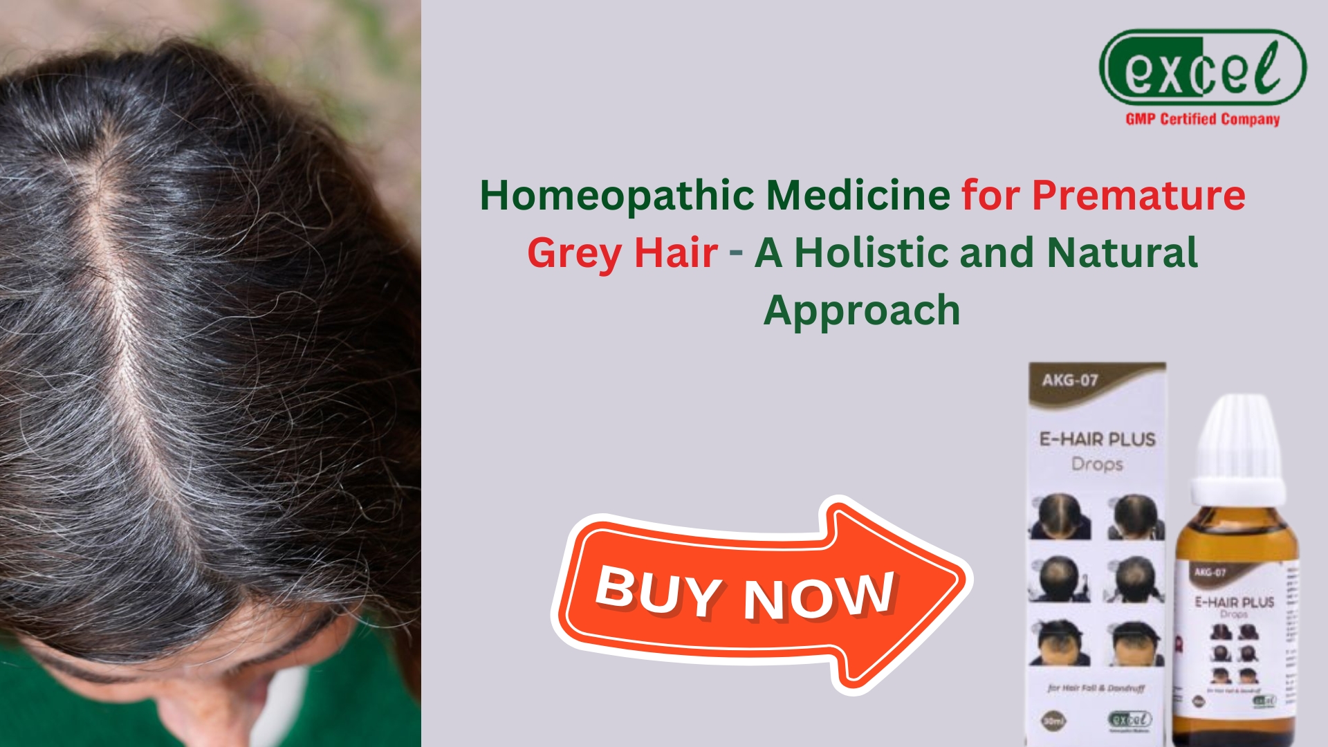 Homeopathic Medicine for Premature Grey Hair- Safe and Gentle – Excel Pharma