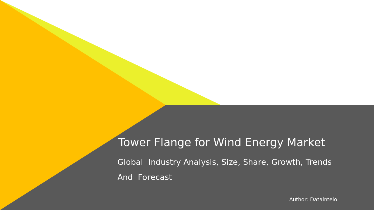 Request For Sample of Tower Flange for Wind Energy Market Research Report 2032