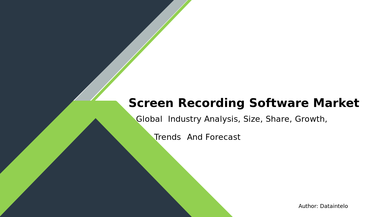 Screen Recording Software Market Report | Global Forecast From 2024 To 2032