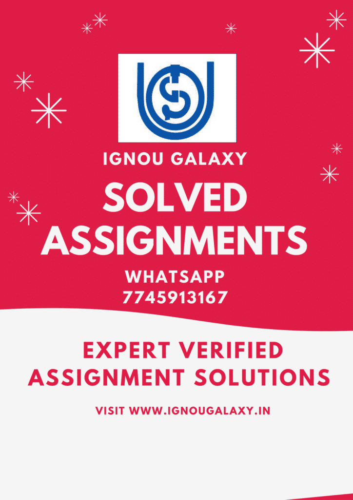 IGNOU Solved Assignment 2024-25 PDF | Premium Quality