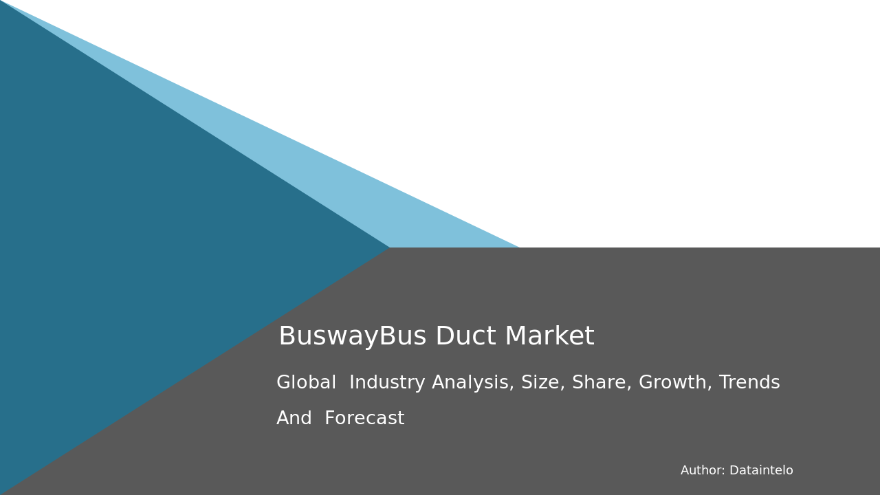 Busway-Bus Duct Market Research Report 2032